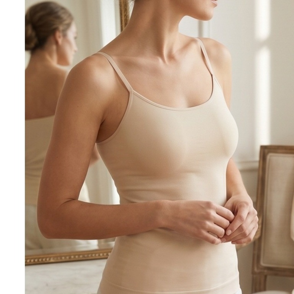 Shapermint Essentials 2XL All Day Every‎ Day Scoop Neck Cami Nude Beige NWOT